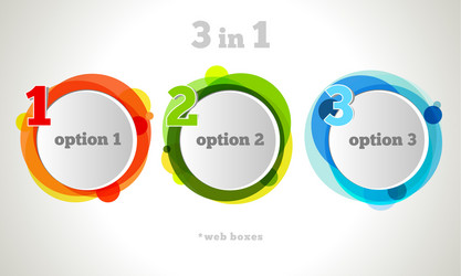 graphic design button and labels template vector image