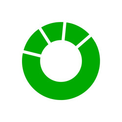 Pie chart and background vector
