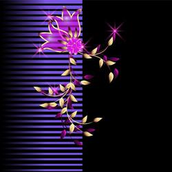 neon flowers vector