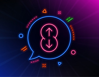 scroll down button line icon scrolling screen vector image