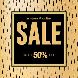 sale banner template design in store and online vector