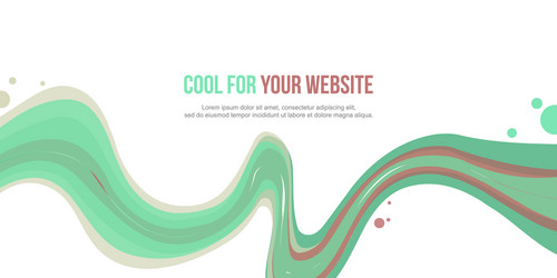 abstract website header wave style vector image