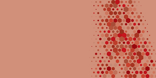 geometric multi size hexagon with color vector image