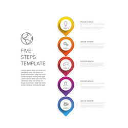 progress steps template vector image