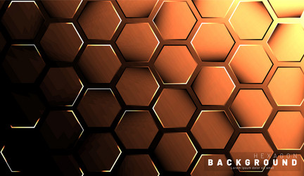 abstract hexagon gradient colorful light pattern vector image