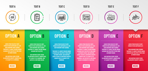 Reject web update data and approved checklist vector