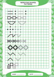 repeat pattern tracing lines activity special vector image