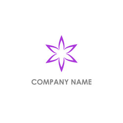 Abstract flower ornament geometry logo Royalty Free Vector
