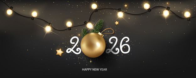 Happy new year 2026 vector