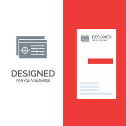 setting controller target object grey logo design vector image