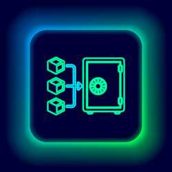 Glowing neon line prostake icon isolated vector