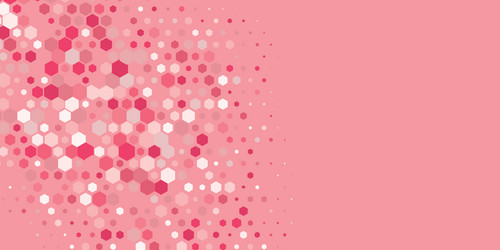 geometric multi size hexagon with color vector
