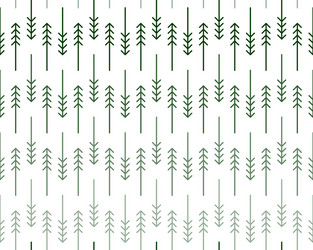 Scandinavian zigzag fir and pine trees pattern vector