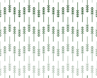 Scandinavian zigzag fir and pine trees pattern vector