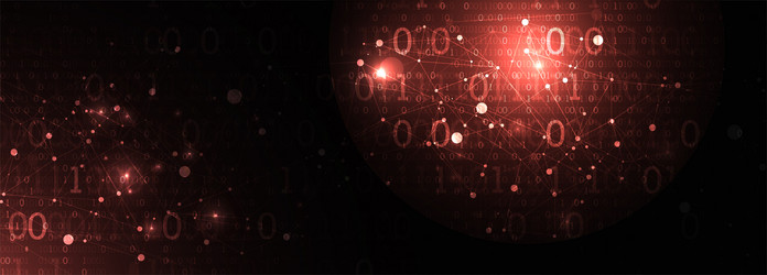 technology background with plexus effect big data vector image