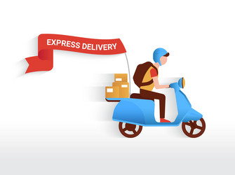 courier Vector Image