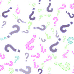 quiz seamless pattern question marks doubt faq vector image
