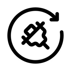 reconfiguring or resetting computer vga display vector image