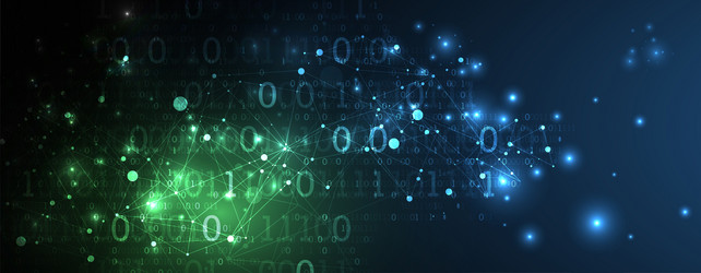 Big Data Plexus Technology Background vector image