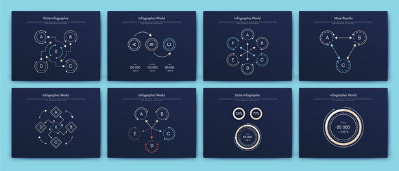 big set infographics elements eps10 stock vector