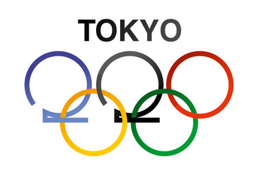 Japan summer sports olympic games 2020 tokyo vector