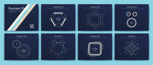 big set infographics elements eps10 stock vector