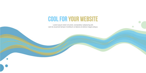 abstract website header wave style design vector image