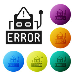 Black error in operation program robot vector