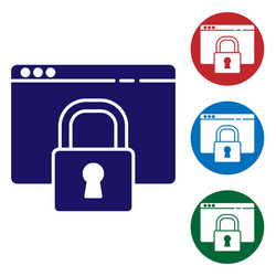 blue secure your site with https ssl icon vector image