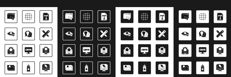 set text file document light bulb with concept vector image