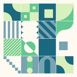 abstract square pattern design vector image