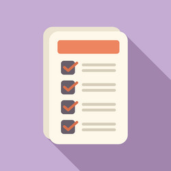 checklist showing check marks for task completion vector image