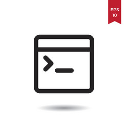 coding icon vector image