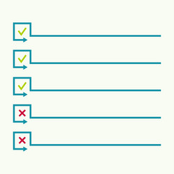 notebook with to do list vector image