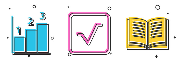 Set graph schedule chart diagram square root vector