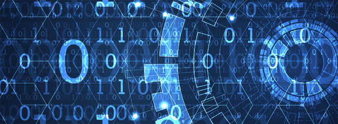 Abstract Digital Code Background vector image
