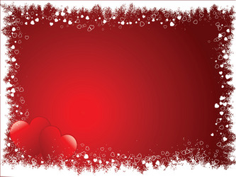 Rustic Heart Border vector image