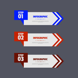text box infographic element template design vector image