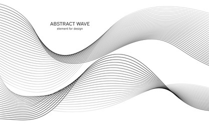 abstract wave element for design digital vector image