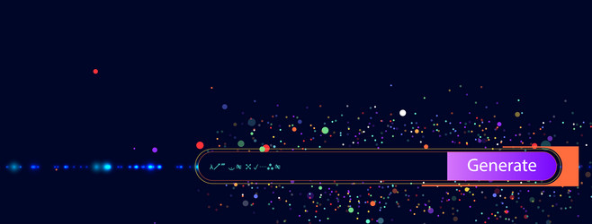 artificial intelligence concept with prompt field vector image