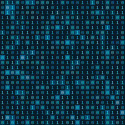 Blue Binary Code Pattern vector image