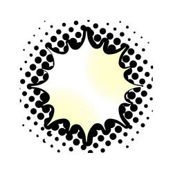 Explosion on sunburst pop art Royalty Free Vector Image