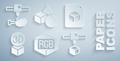 set rgb and cmyk color mixing isometric cube file vector image
