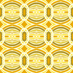tribal pattern with overlapping circles vector image