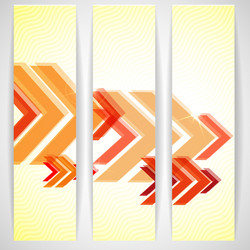 arrow red background with place for your text vector image