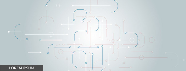 connect futuristic abstract board vector image