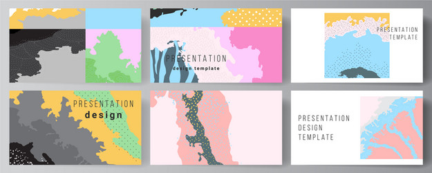 layout presentation slides design vector image