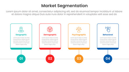 market segmentation framework analysis vector image
