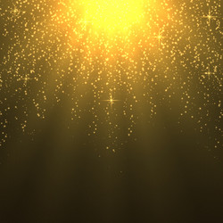 Background with warm sun rays light effect vector