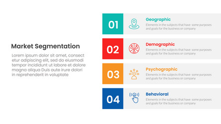 market segmentation framework analysis vector image